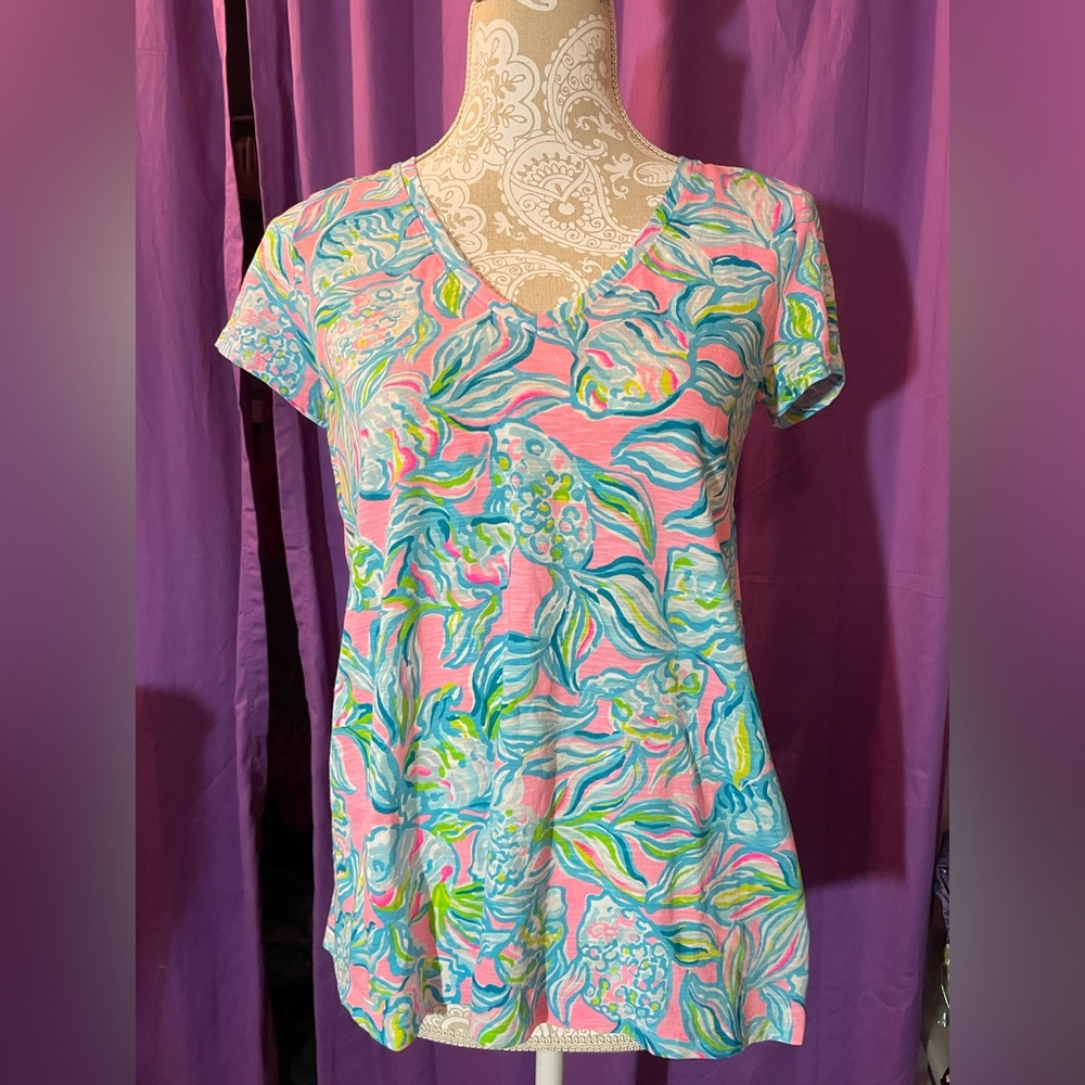 Lilly Pulitzer Etta V-Neck Top